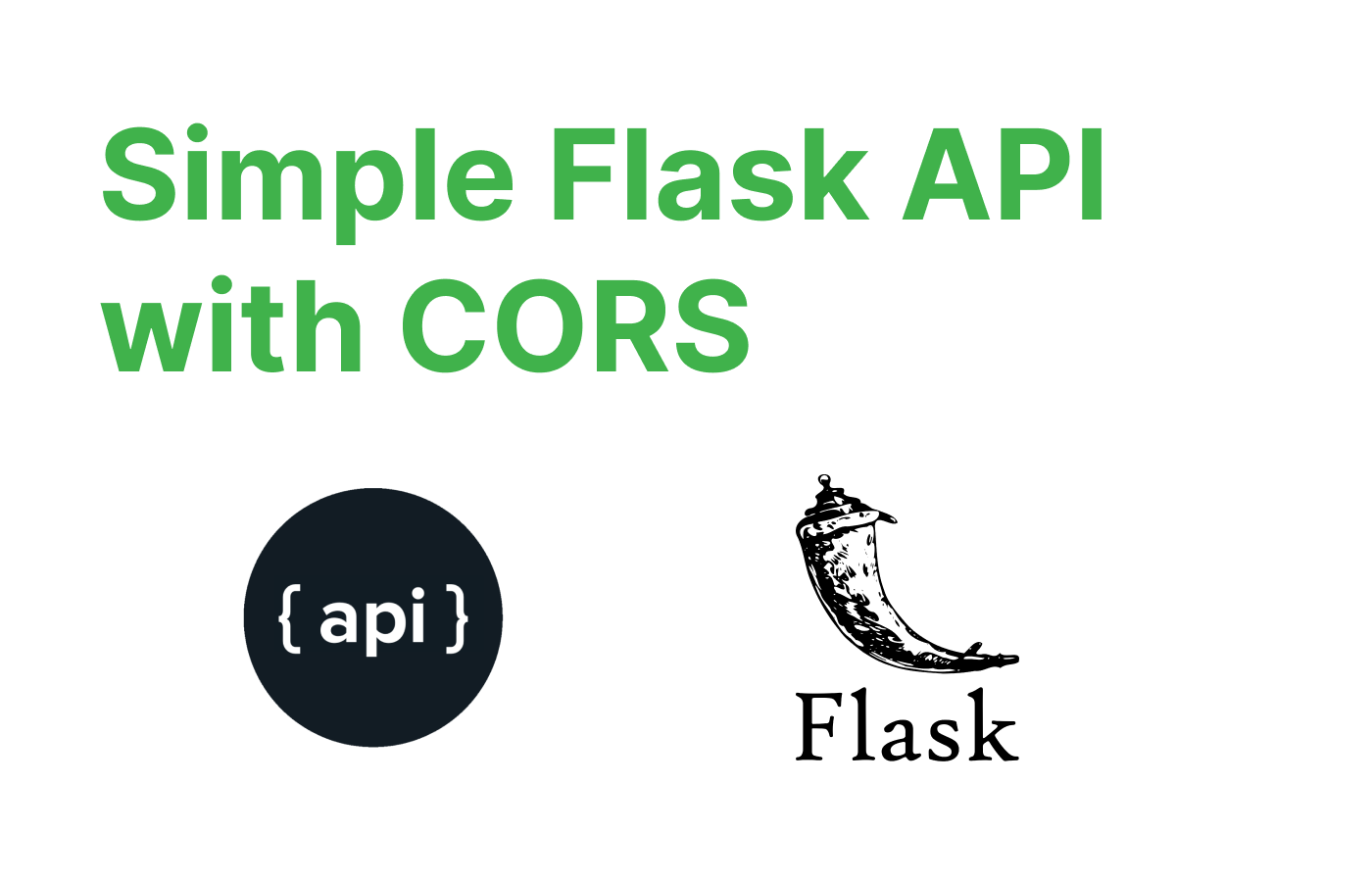 Flask & API logos