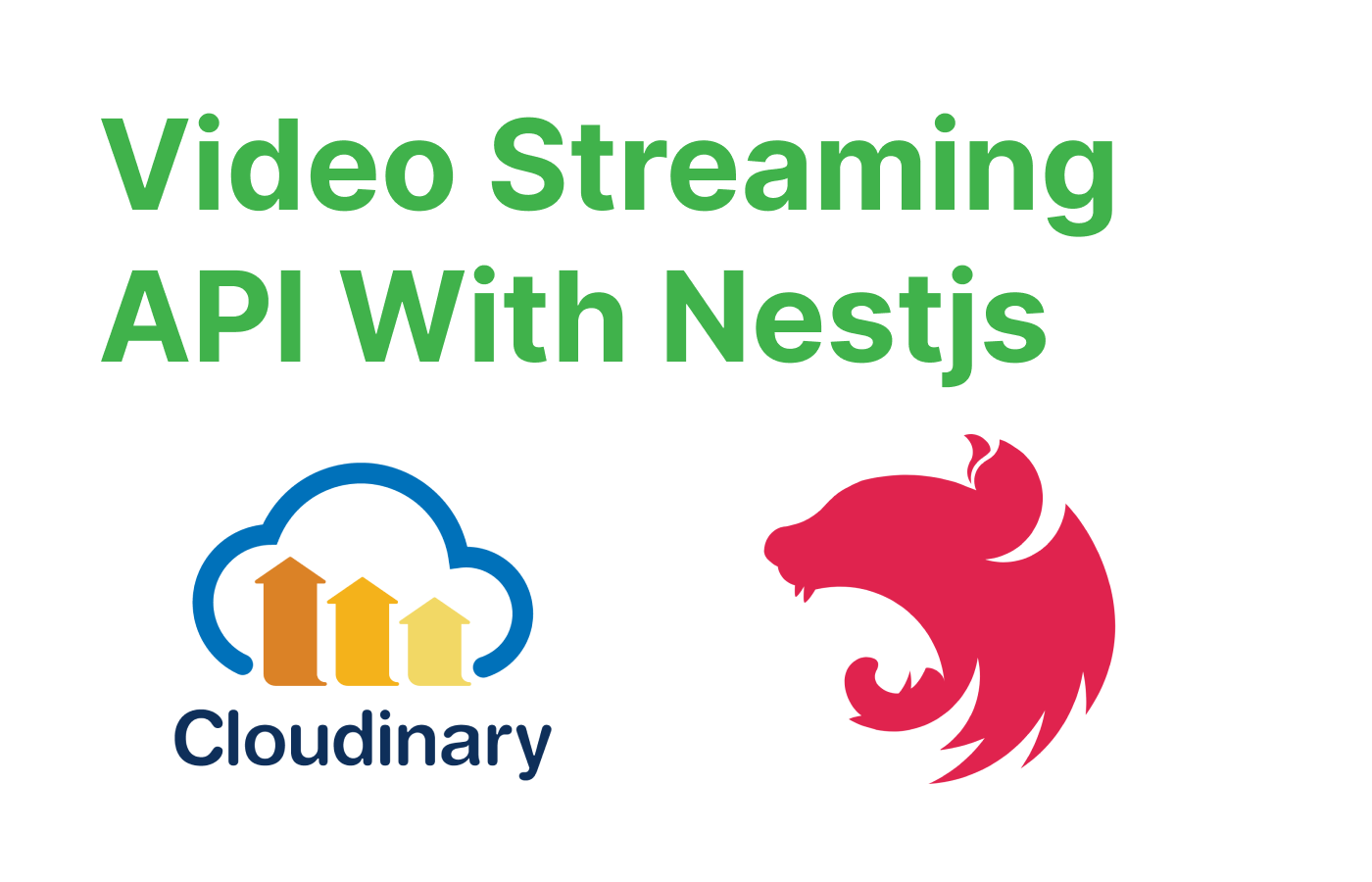 NestJS and Cloudinary logos