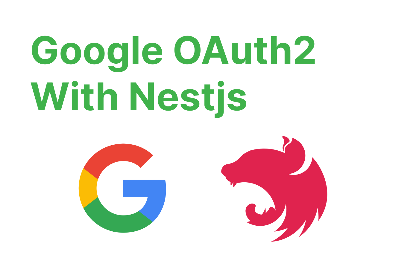 Google and NestJs logos